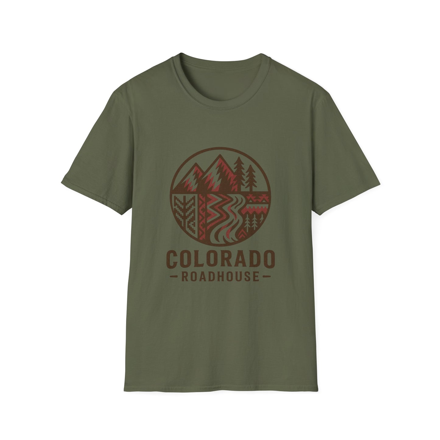Colorado Roadhouse — Retro Mountain River Graphic Tee